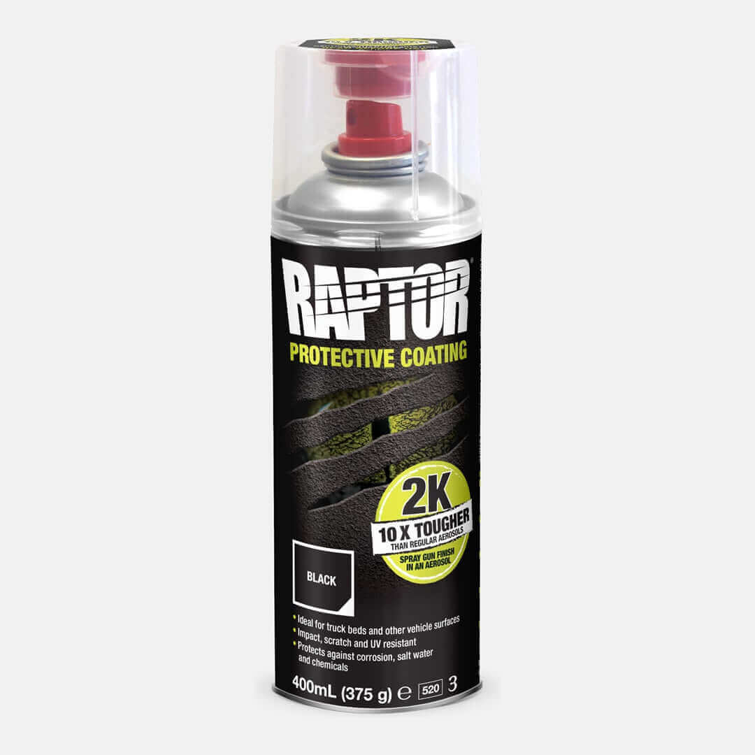Bomboletta spray RAPTOR 2K - 400 ml con indurente - nera